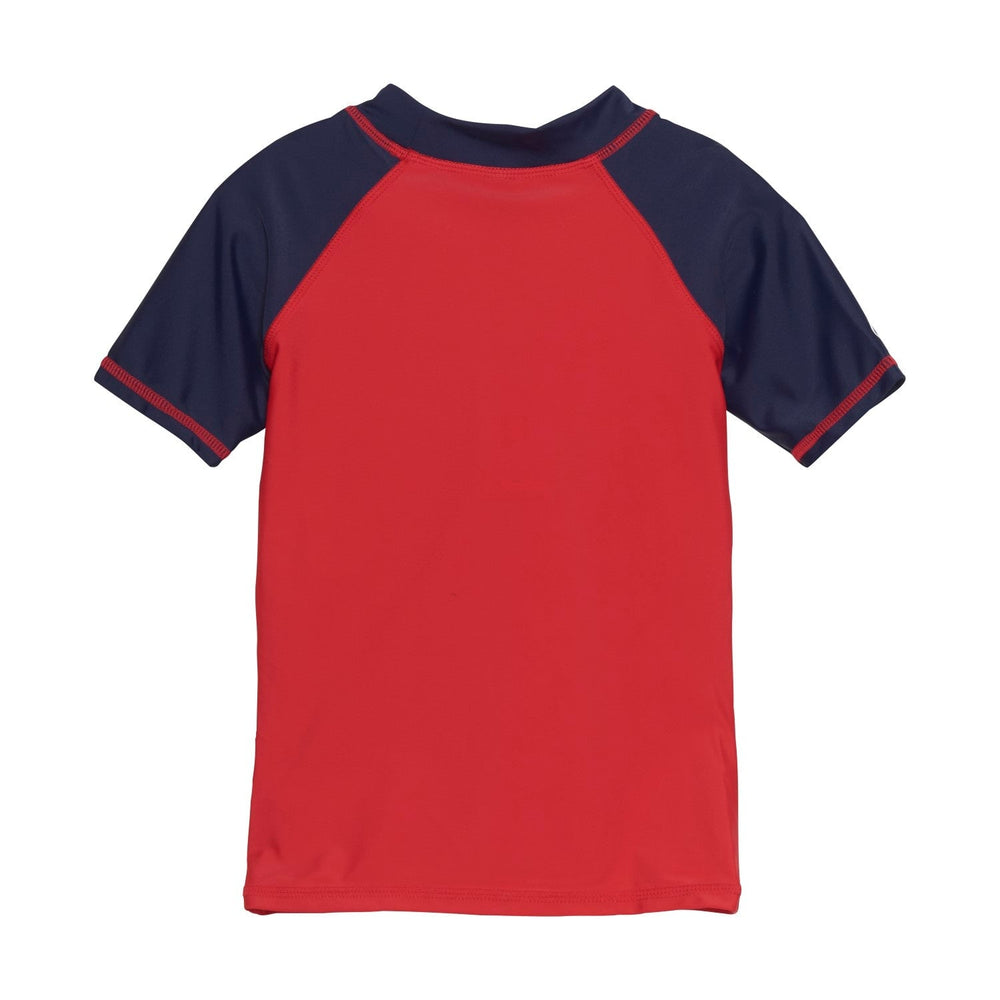 chandail piscine rouge marine van surf color kids