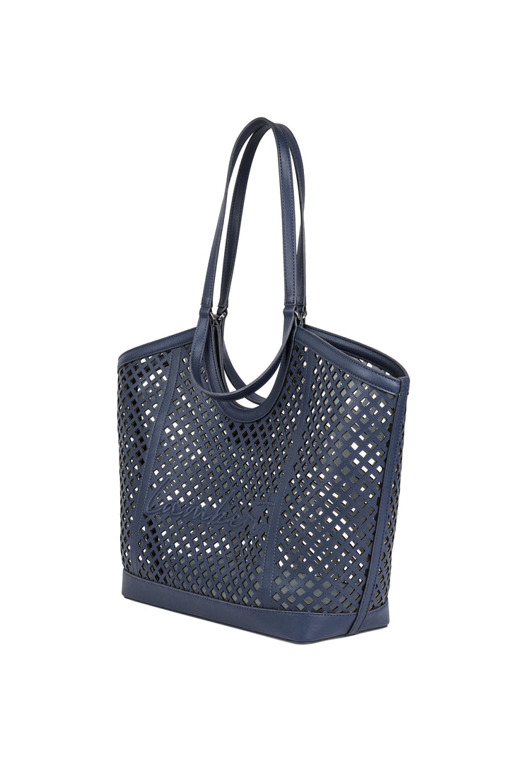 sac fourre-tout Solene Marine cuir vegan Lambert Mlle et Coco