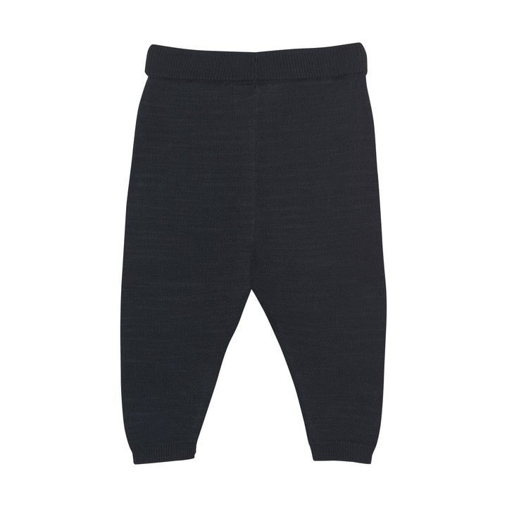 pantalon tricot marine taille élastique Fixoni Mlle et Coco