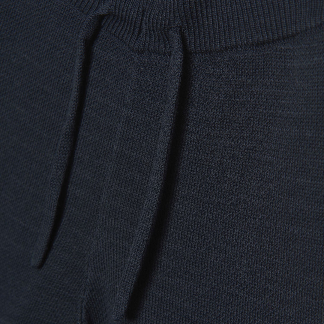 pantalon tricot marine taille élastique Fixoni Mlle et Coco