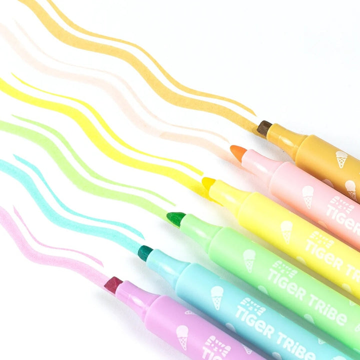 Coloriage crayons marqueurs sundae parfumés Tiger Tribe Mlle et Coco