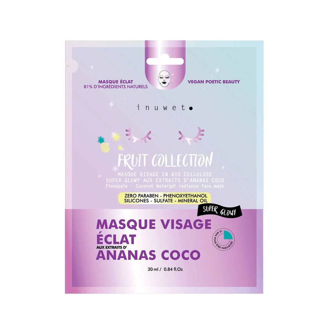 masque eclat ananas coco visage produit maman Inuwet vegan