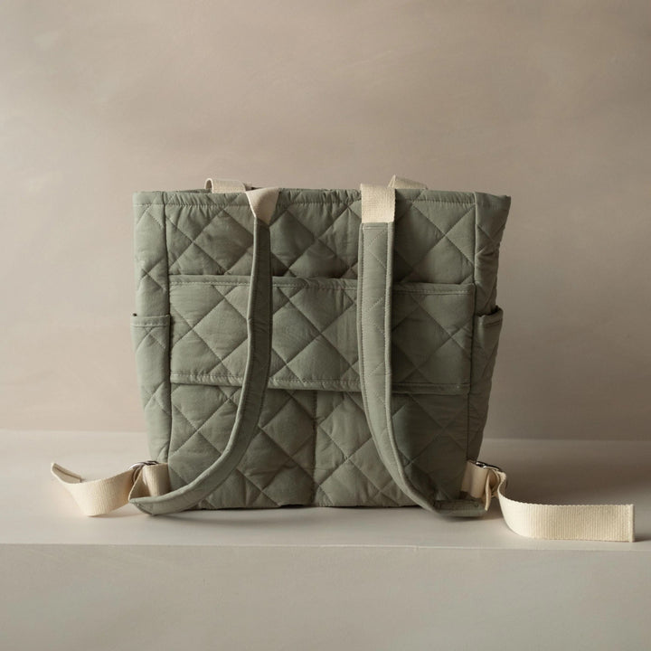Sac à dos matelassé convertible menthe Dans le sac Mlle et Coco