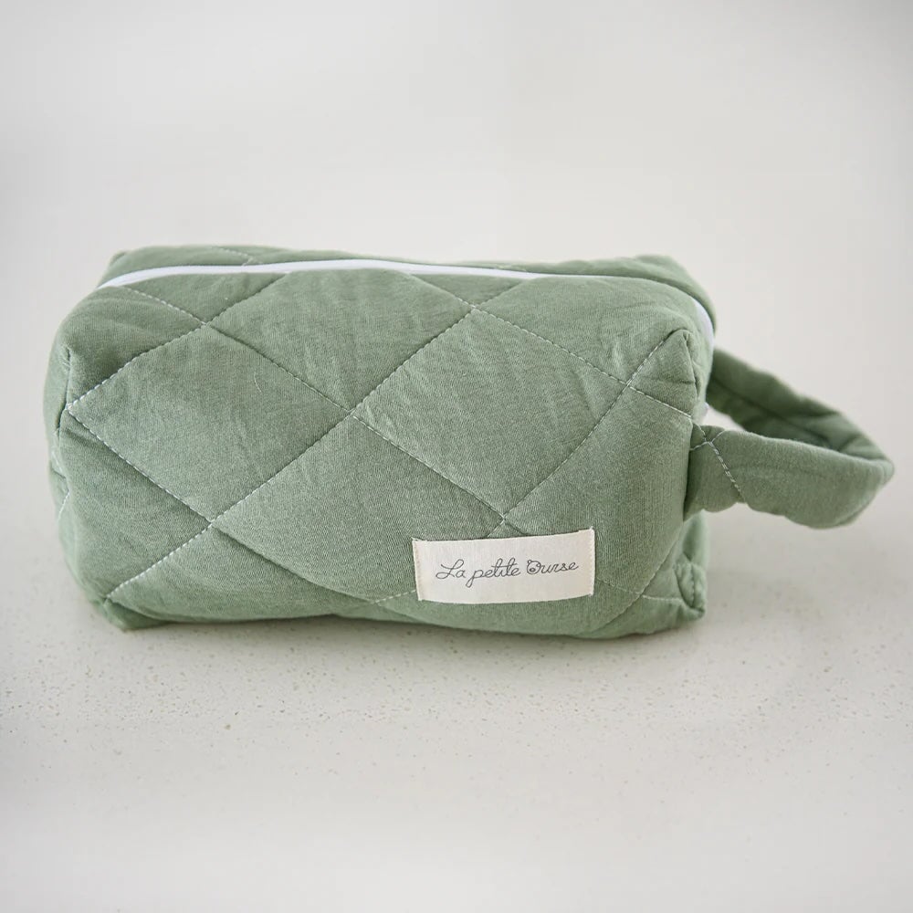 Sac matelassé thé vert La petite ourse Mlle et Coco