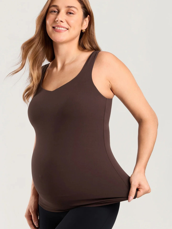 Camisole de maternité et allaitement Natrelax - Brun chocolat - Momanda Momanda 