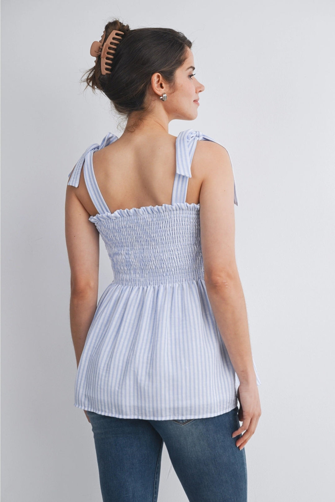 camisole maternité Hello Miz raye bleu blanc Mlle et Coco