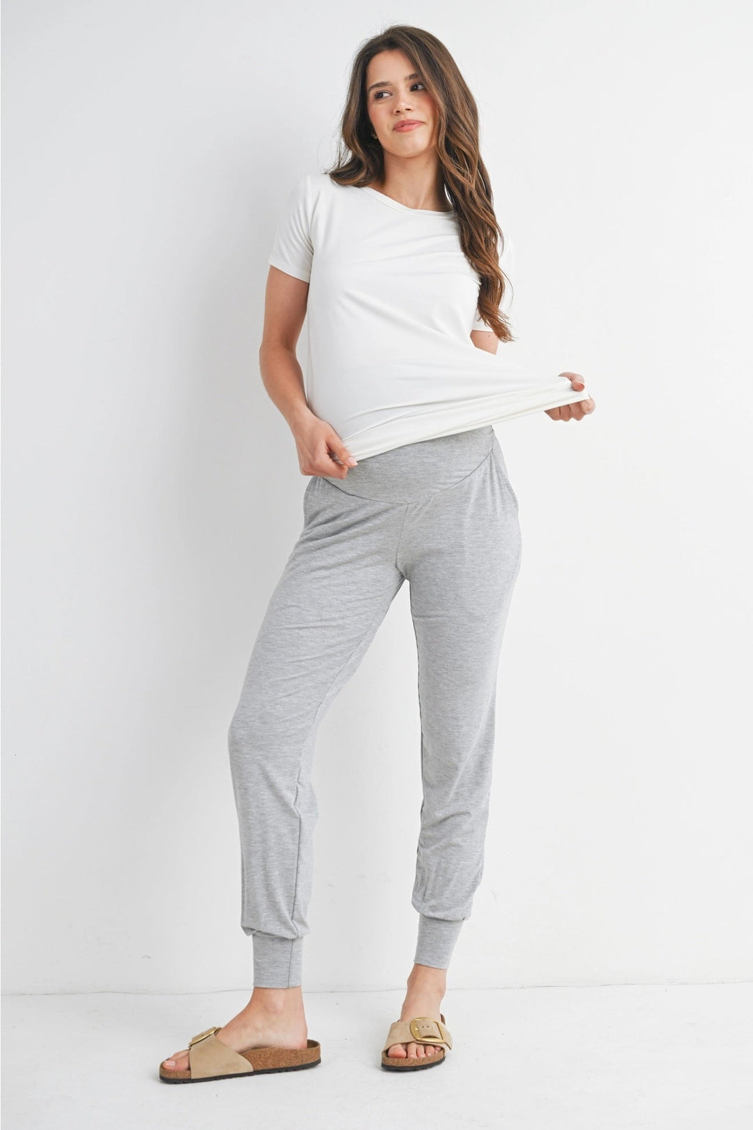 pantalon jogging maternité gris Hello Miz Mlle et Coco
