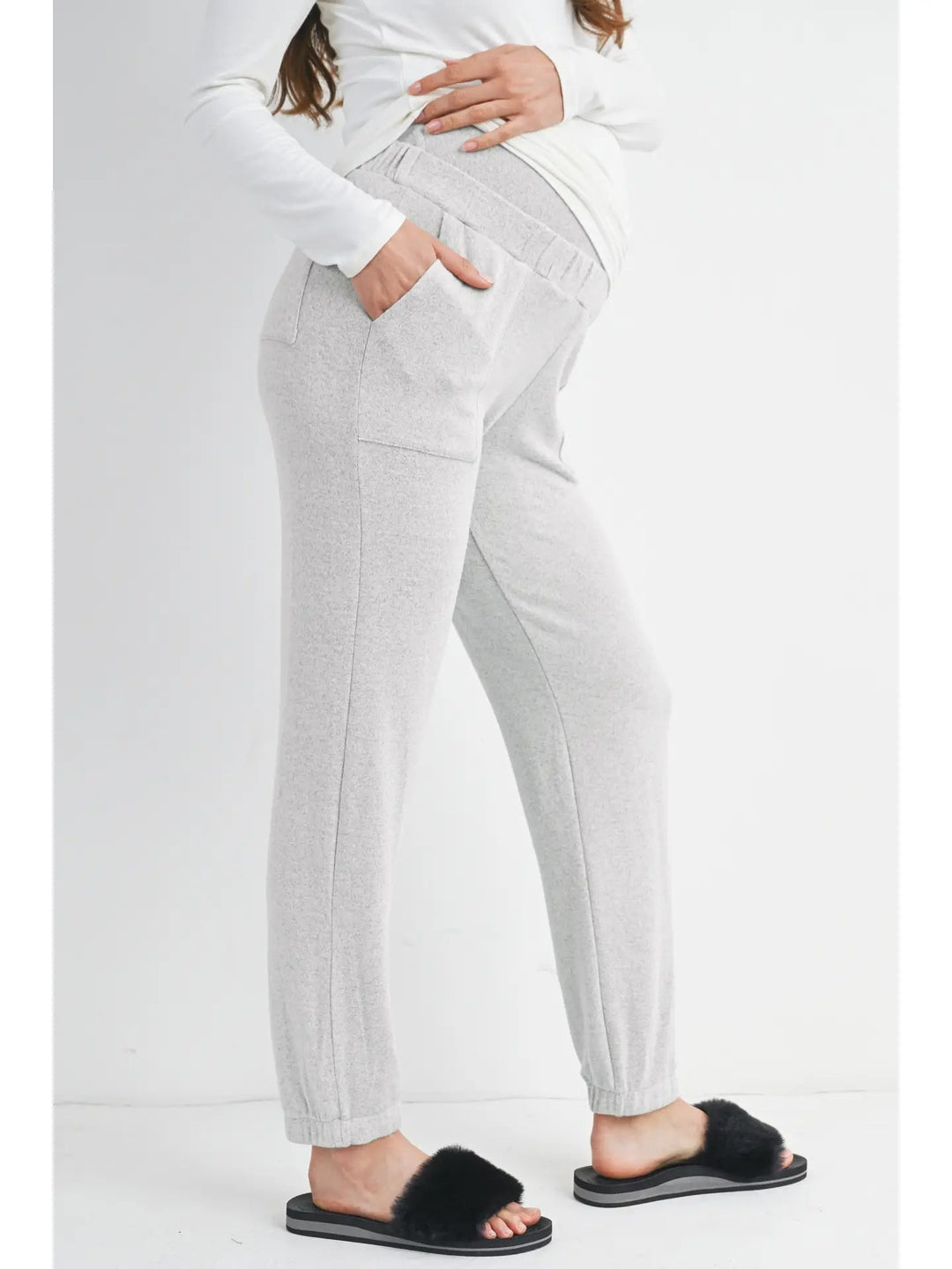 pantalon maternité gris détente Hello Miz Mlle et Coco