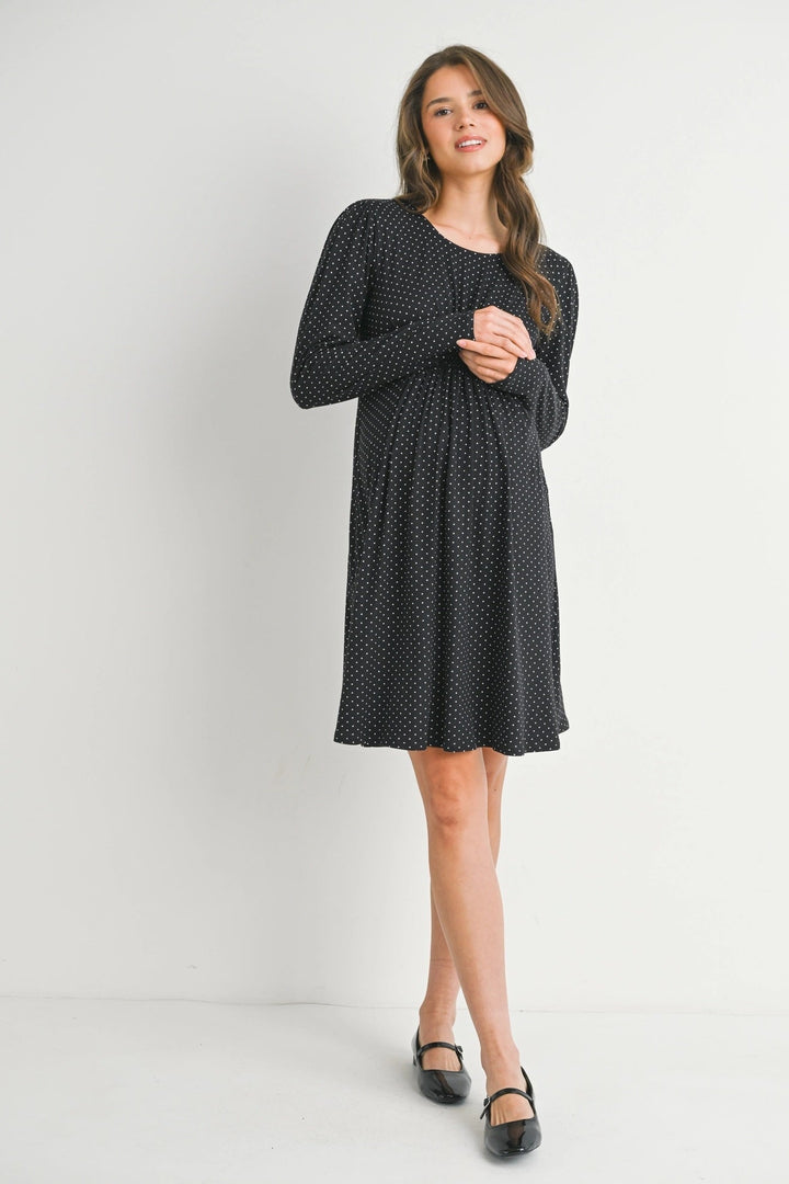 Robe maternité  Pois noir et blanc Hello Miz Mlle et Coco