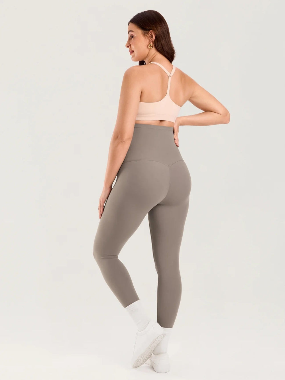 legging pantalon maternité Momanda kaki taupe Mlle Coco