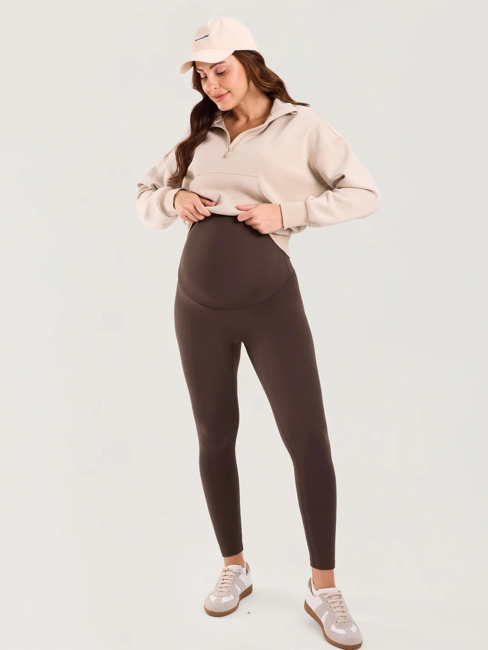 legging maternité brown clay Momanda Mlle et Coco