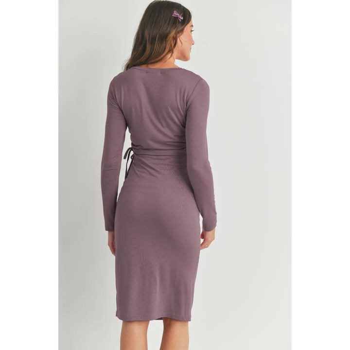 robe maternité allaitement mauve Hello Miz Mlle et Coco
