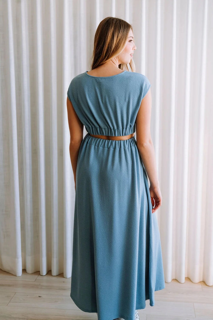 robe Rose maternité bleu Niagara Juliet Mlle et Coco