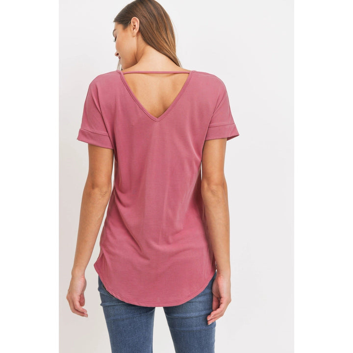chandail manches courtes rose sorbet maternité hello miz