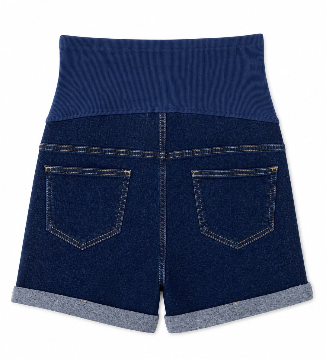 Short en jeans de maternité Alice bleu foncé Bloom Mlle et Coco
