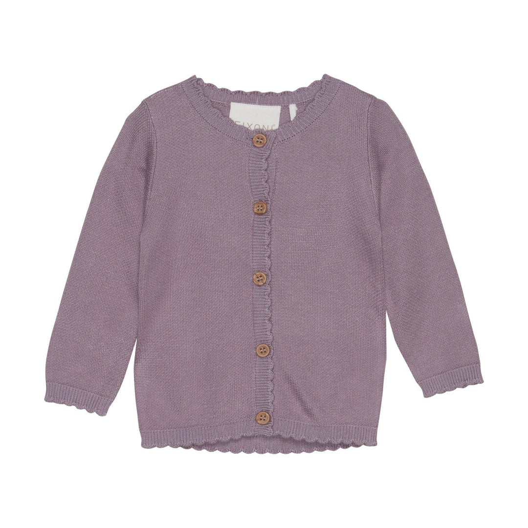 veste manches longues à boutons mauve cendré Fixoni 