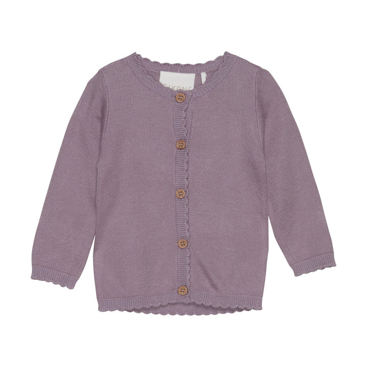 veste manches longues à boutons mauve cendré Fixoni 