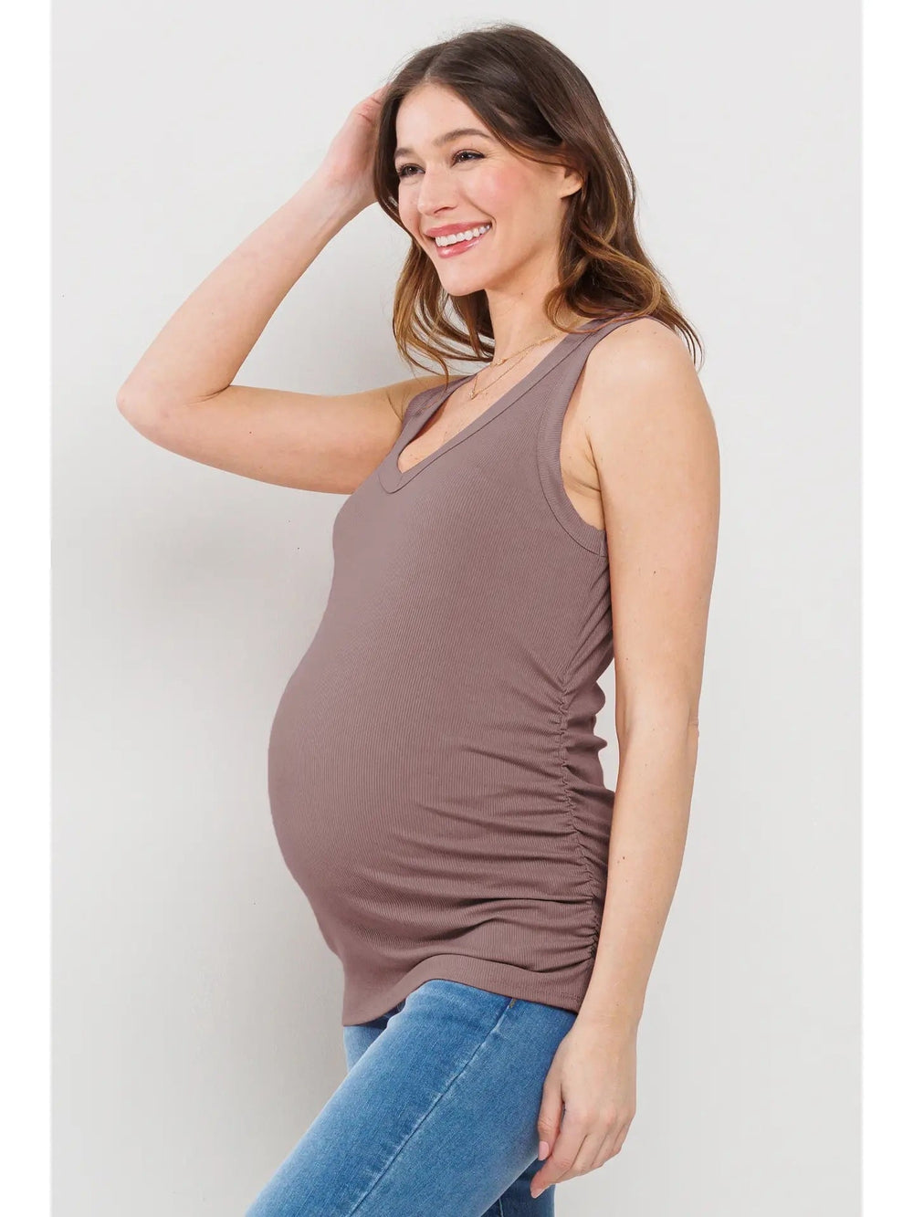 camisole maternité mauve foncé Hello Miz Mlle et Coco