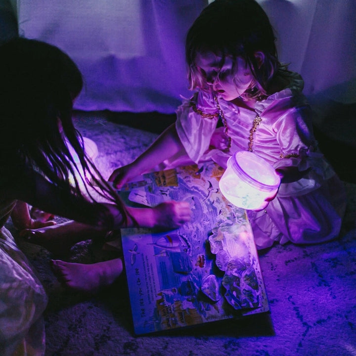 glo pals lumi mauve accessoire jouet bain enfant lumière
