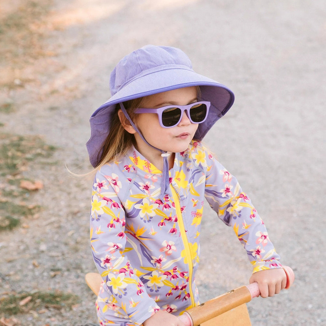 Lunette de soleil polarisée mauve popsicle Jan &amp; Jul Mlle et Coco