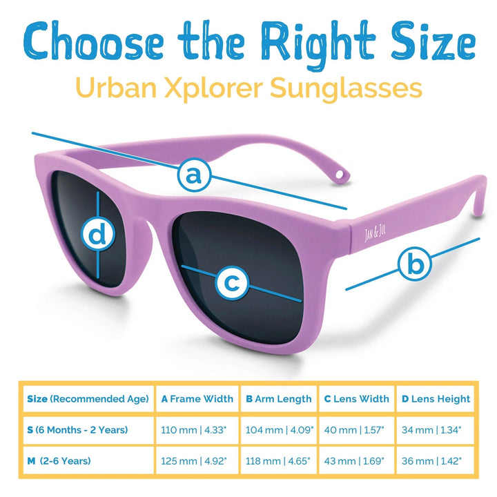 Lunette de soleil polarisée mauve popsicle Jan &amp; Jul Mlle et Coco