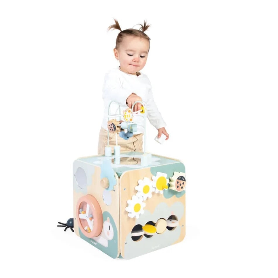 Janod maxi-cube activité je enfant Mlle et Coco