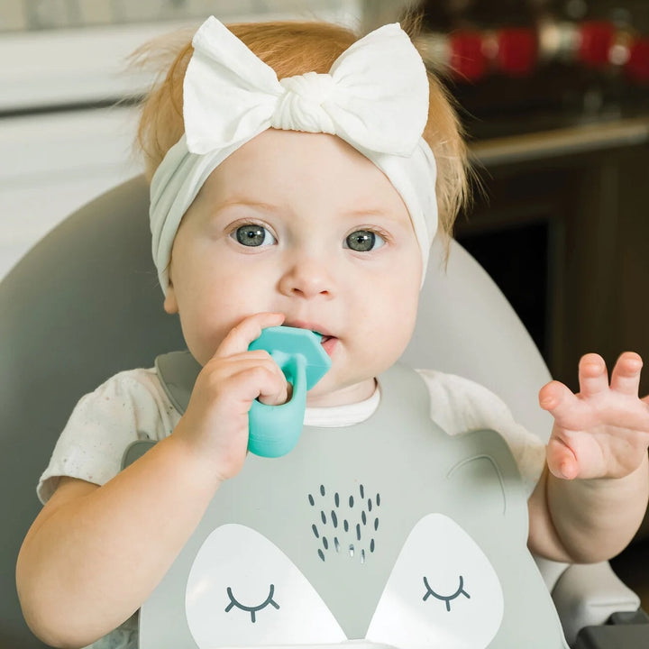 ustensiles entrainement silicone menthe Tiny Twinkle Mlle et Coco