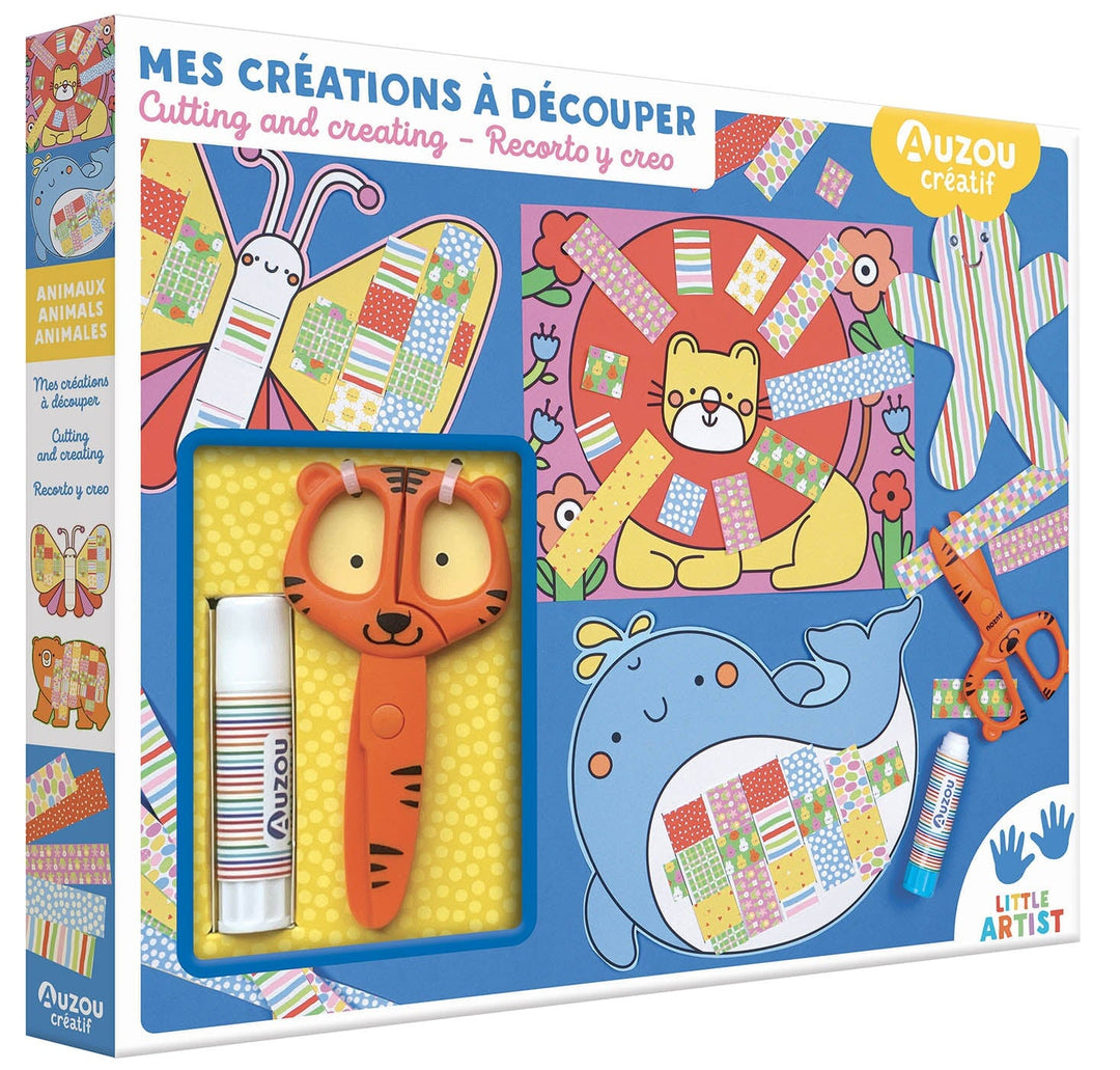 Auzou Mes créations à découper Mlle et Coco animaux