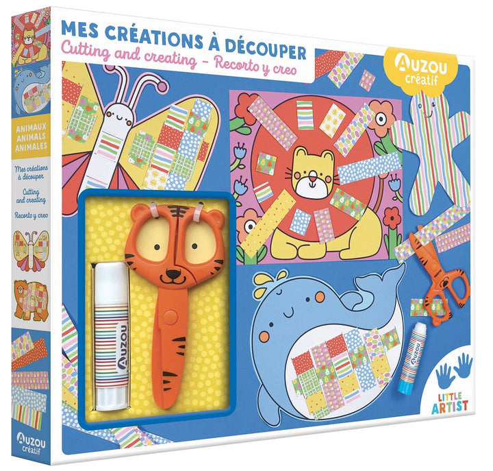 Auzou Mes créations à découper Mlle et Coco animaux