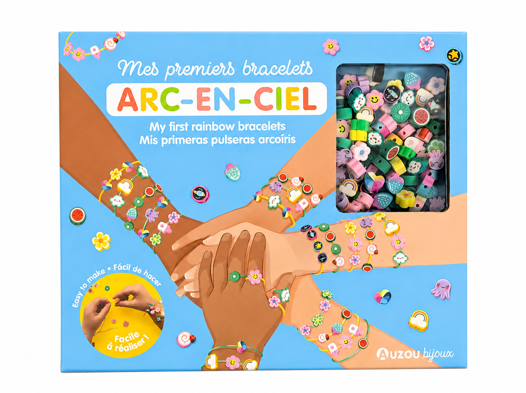 Bricolage - Mes premiers bijoux arc-en-ciel - Auzou Éditions