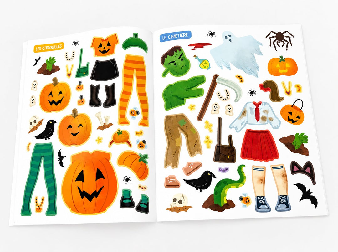 Mes Autocollants Créatifs Halloween Auzou éditions Mlle et Coco