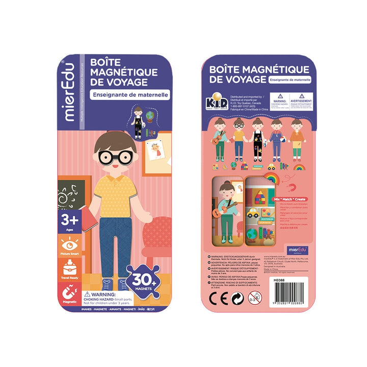 boite magnétique de voyage enseignante maternelle mieredu Mlle Coco