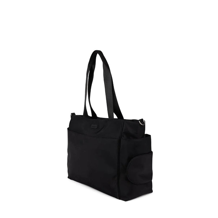 sac fourre-tout nylon noir maternité Milani Mlle et Coco