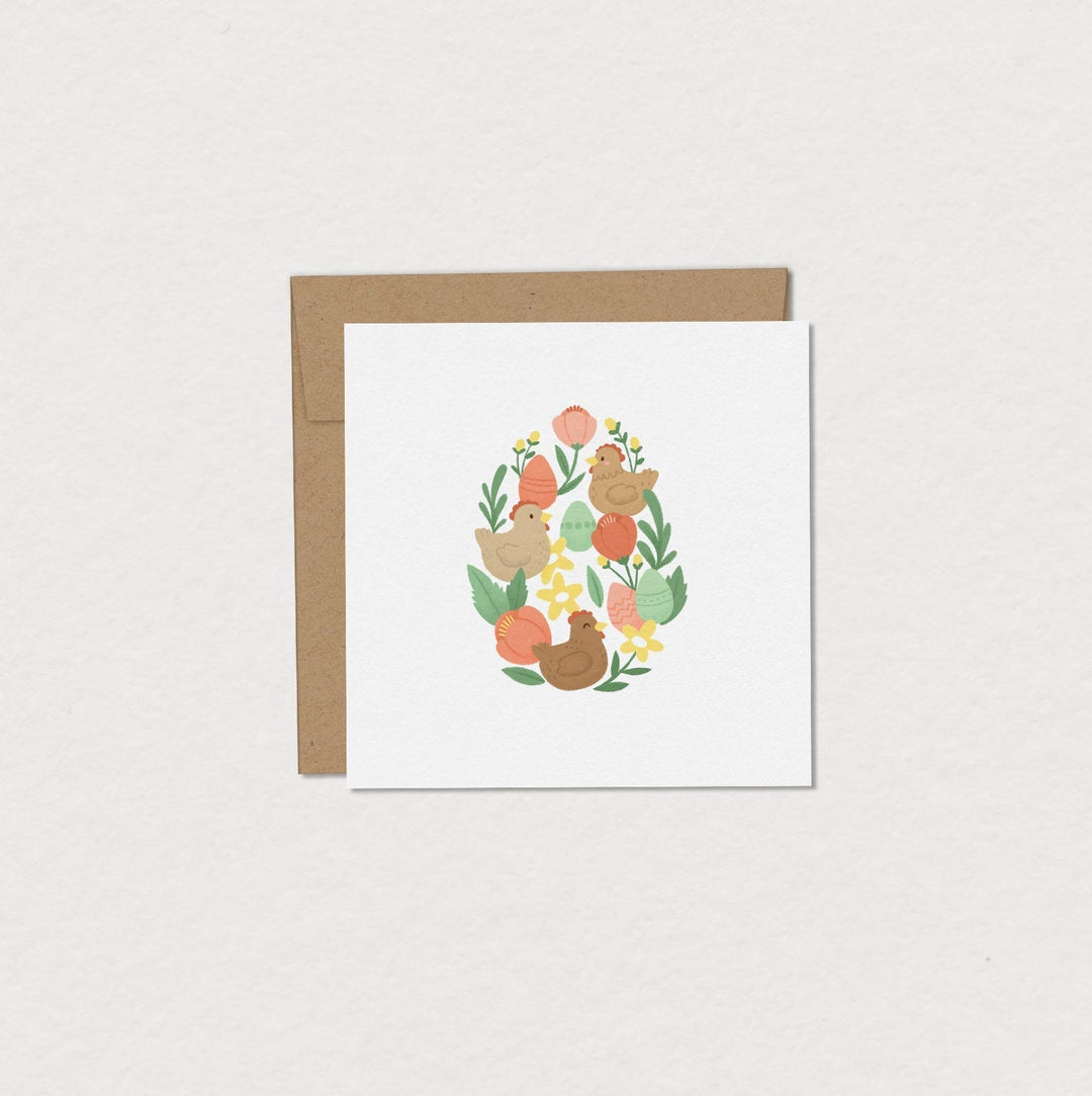 Mini carte de souhait coco fleuri Mimosa Design Mlle et Coco