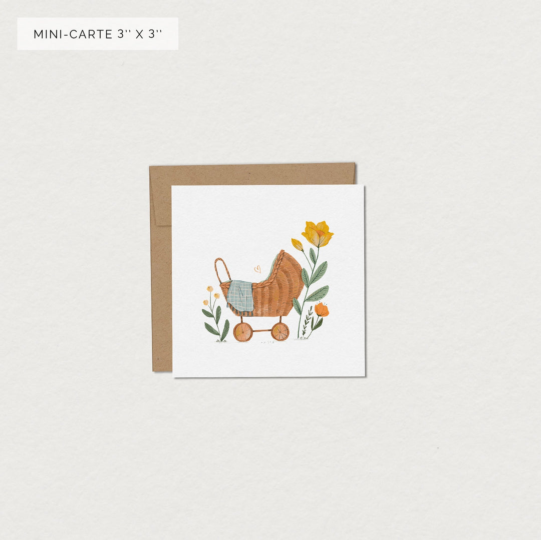 mini carte souhait landeau Mimosa Design Compagnie québécoise