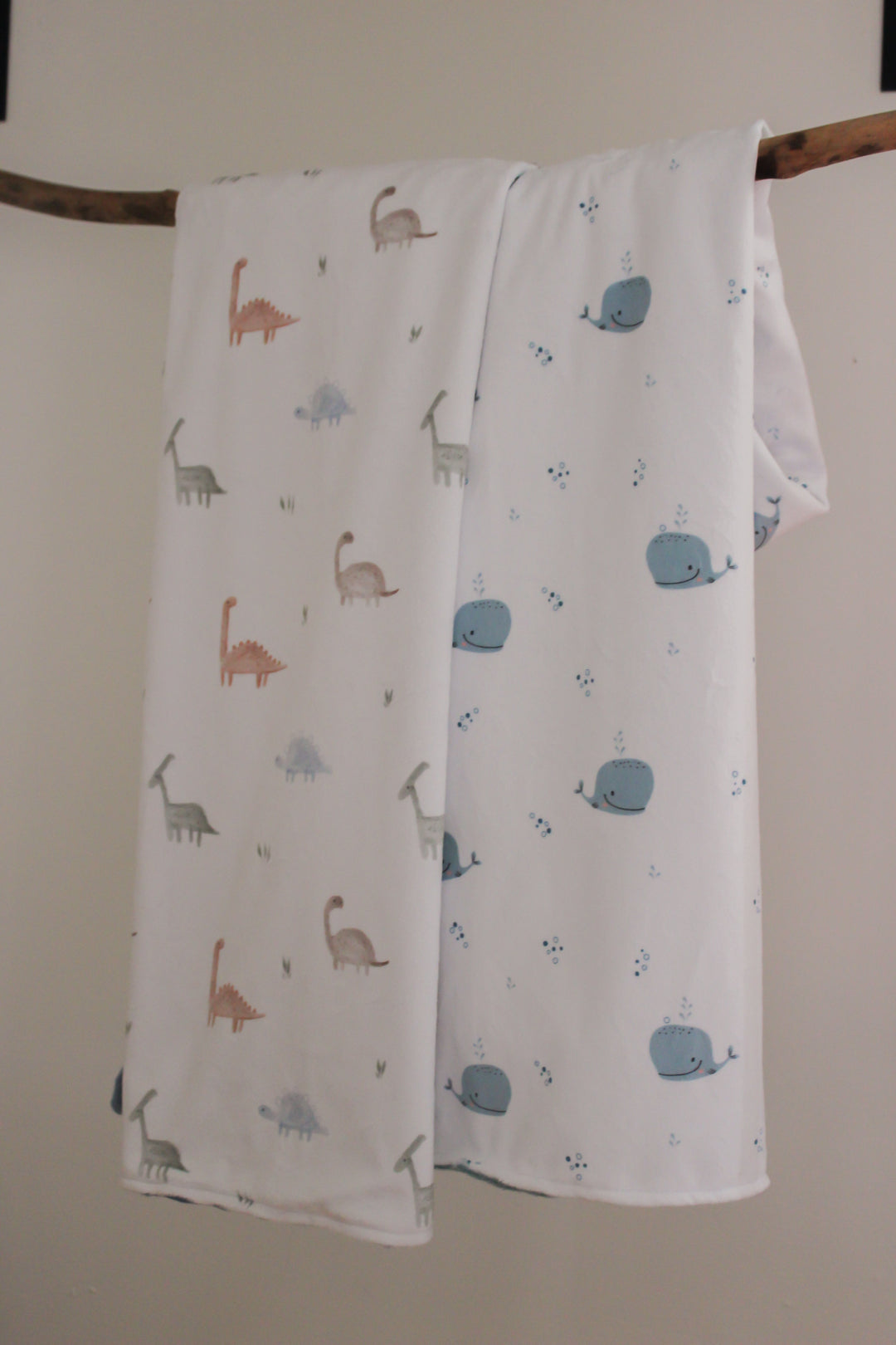 Couverture de minky - Dinosaures minimaliste - Mlle et Coco Literie Mlle et Coco 