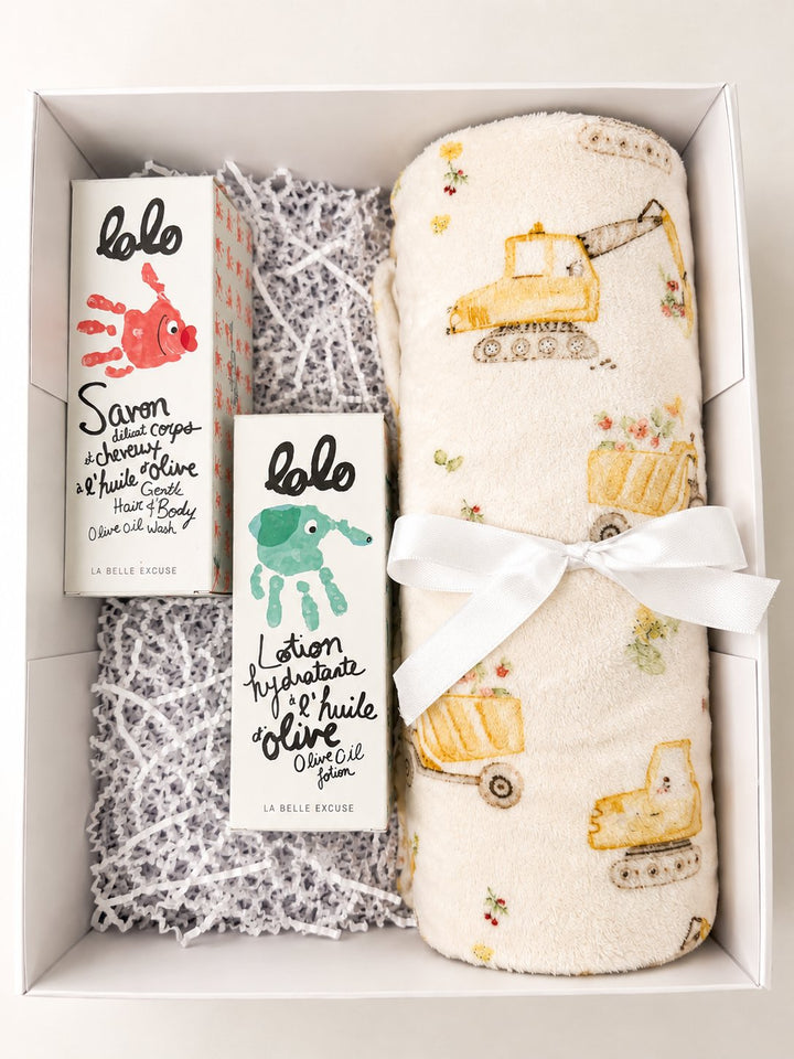 Coffret cadeau Lolo et minky construction  Mlle et Coco
