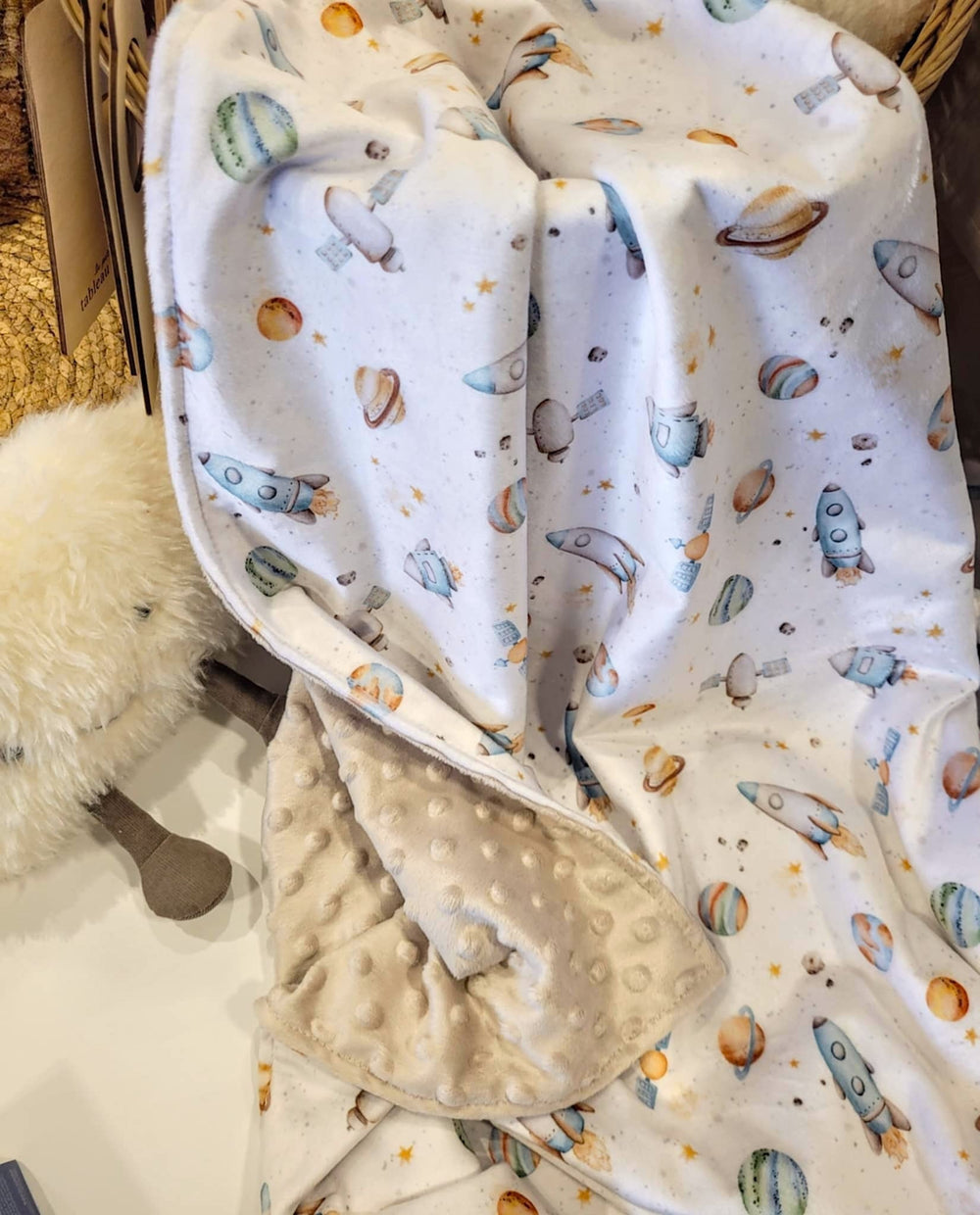 couverture Minky Mlle et Coco Espace accessoire bébé