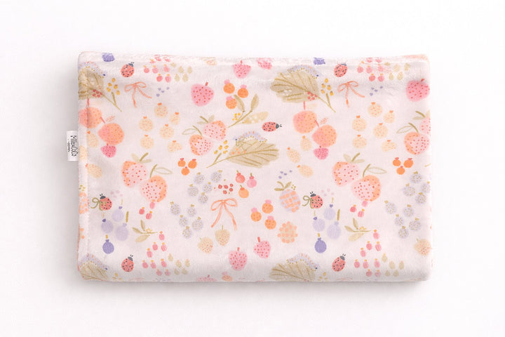 Minky Blanket - Floral and Strawberry - Mlle et Coco
