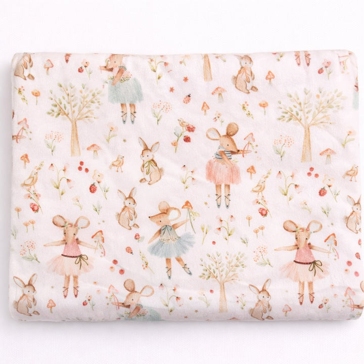 couverture minky souris forest Mlle et Coco doudou