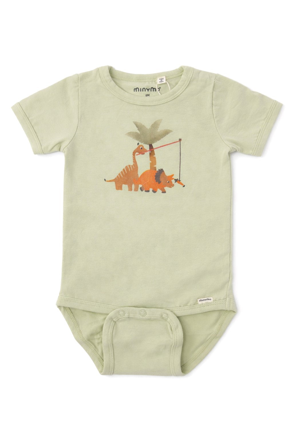 Cache-couche - Vert pomme dinosaure - Minymo