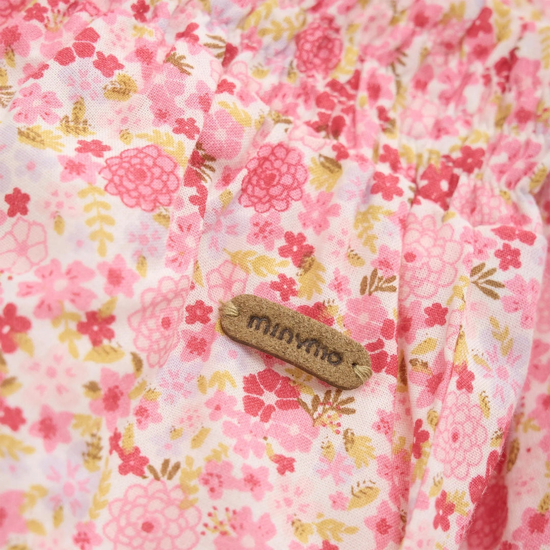 pantalon minymo taille élastique floral rose 113499