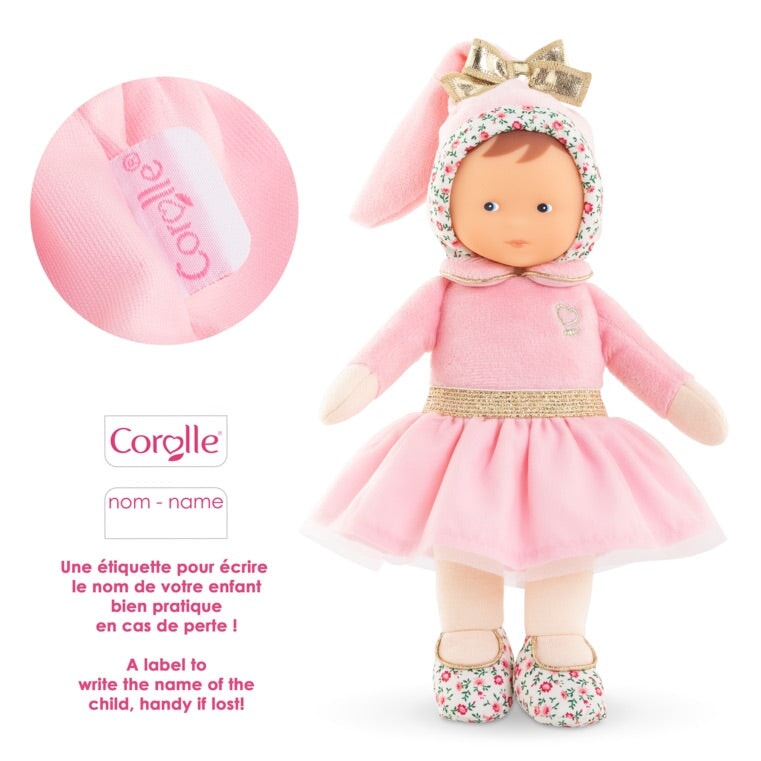 Poupée Miss Ballerine Rose grenadine de Corolle. Première poupée dès la naissance