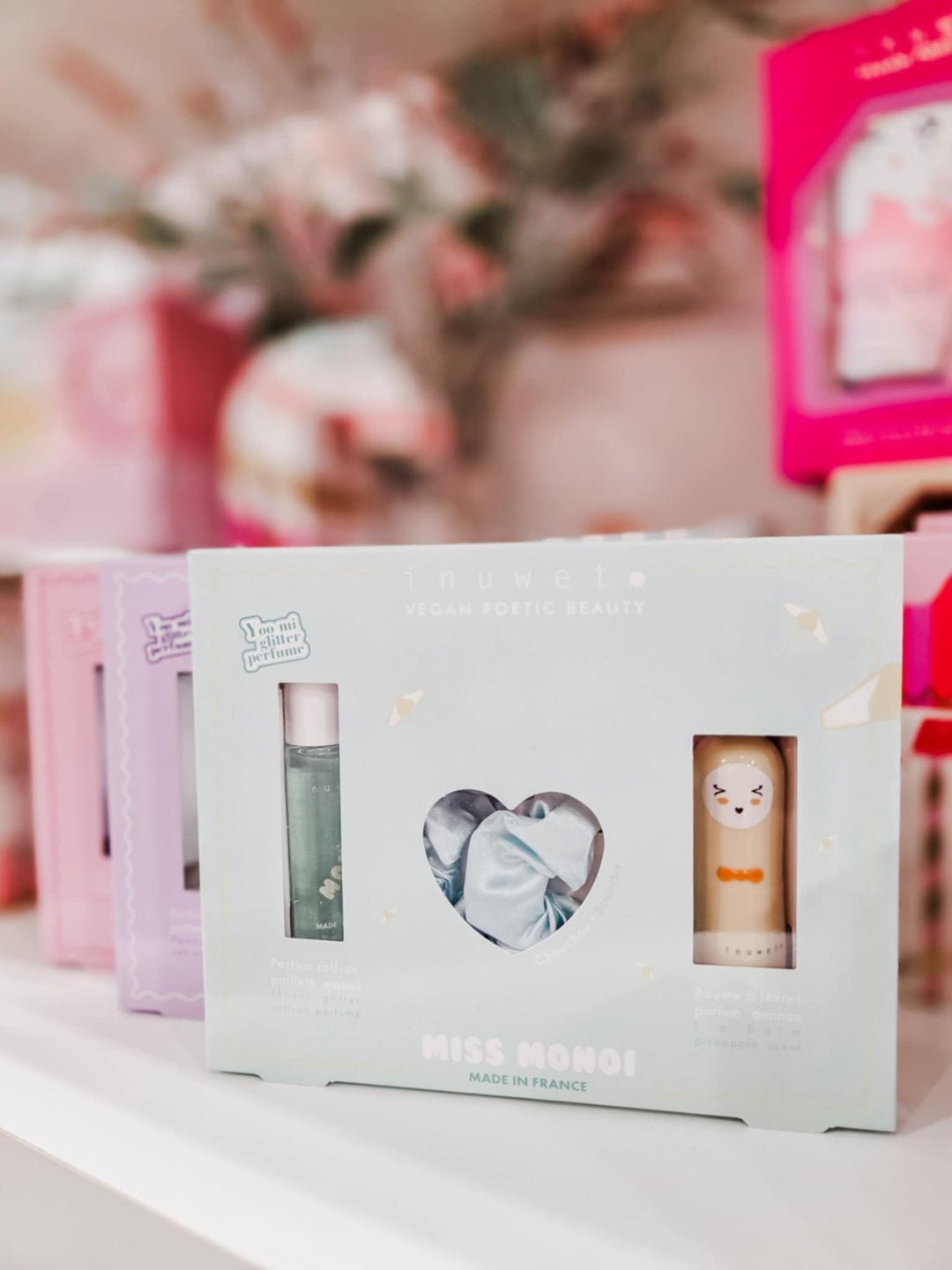 coffret parfum monoi chouchou bleu baume ananas Inuwet