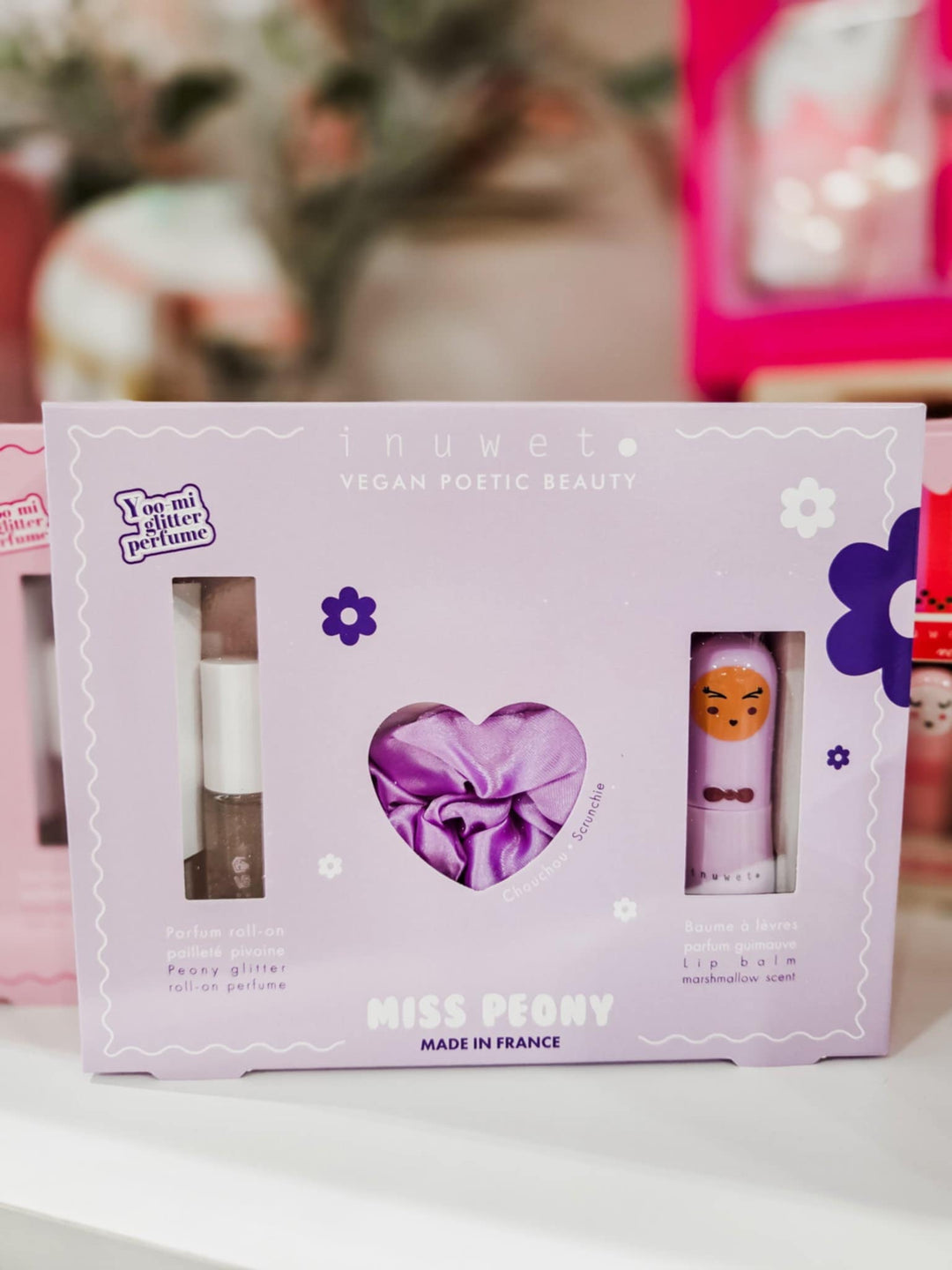 coffret parfum chouchou baume à lèvres guimauve Inuwet