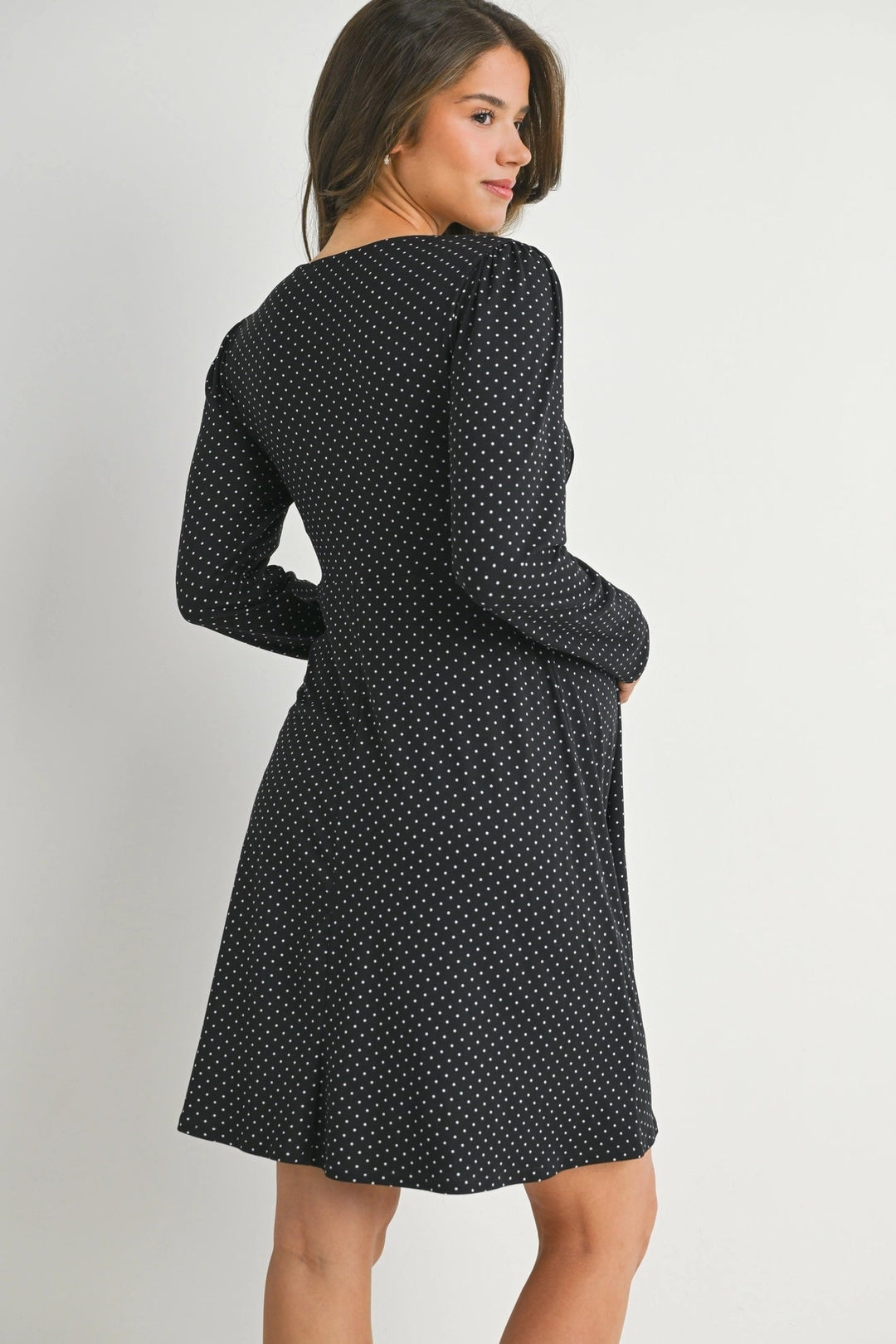 Robe maternité  Pois noir et blanc Hello Miz Mlle et Coco