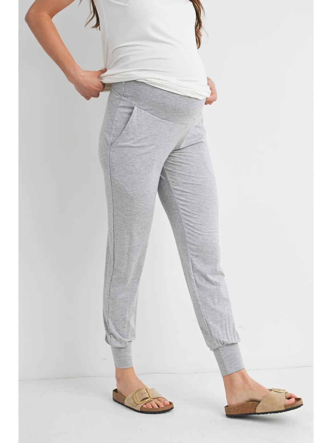 pantalon jogging maternité gris Hello Miz Mlle et Coco