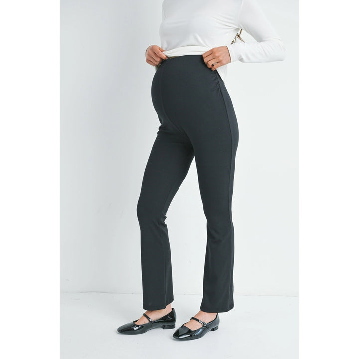 pantalon maternité taille élastique noir Hello Miz Mlle et Coco