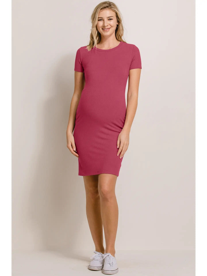 Robe maternité côtelée  Baie  Hello Miz Mlle et Coco