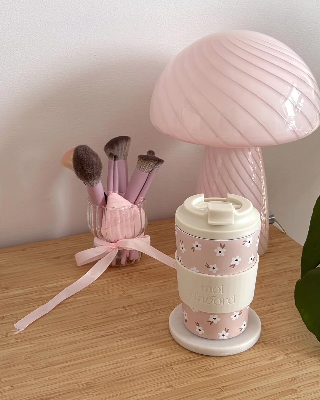 Tasse de voyage isotherme champ rosé Moi d&